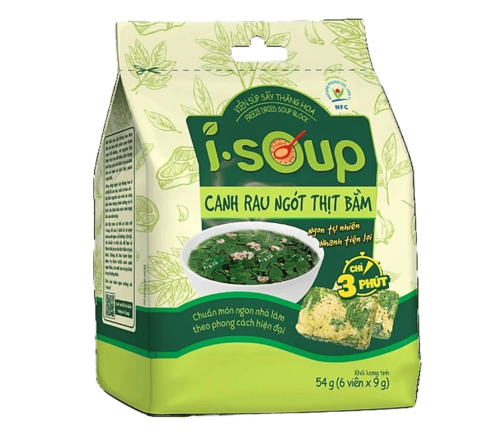 Isoup canh rau ngót